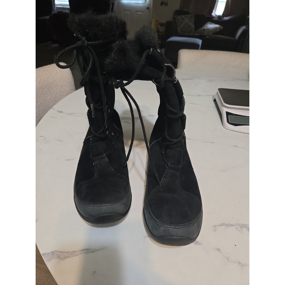 The North Face Abby Women's Boots Size 8.5 Black Suede 200g PrimaLoft Insulated